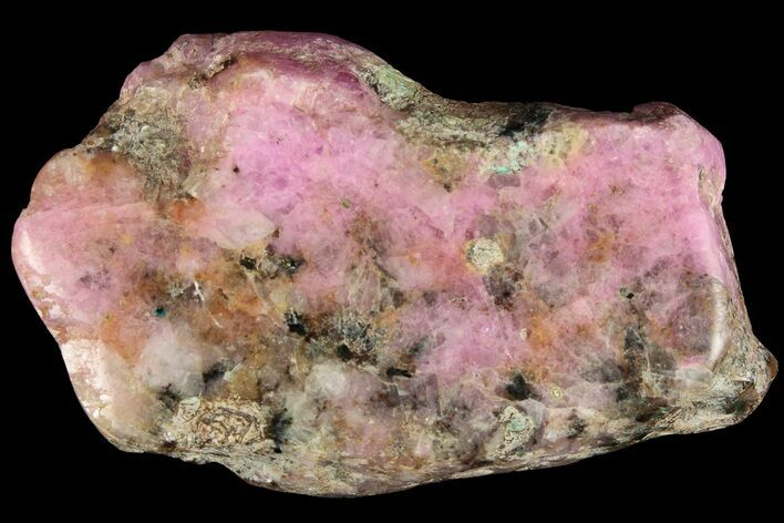 Polished Cobaltoan Calcite Slab - Congo #184035